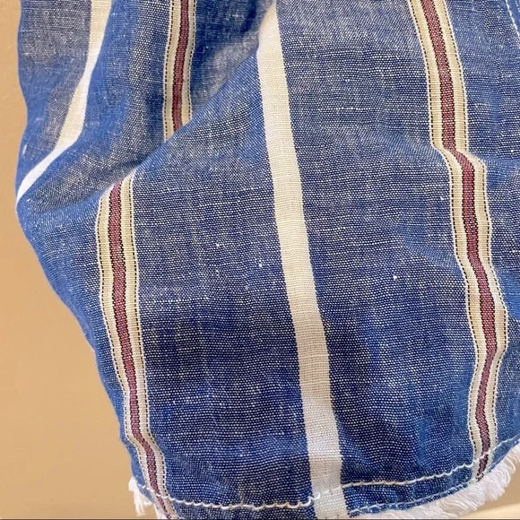 Pilcro by Anthropologie striped linen collared dress size 12 - Picture 8 of 16